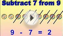 NUMBERS WORKSHEET SUBTRACT 7, 8 AND 9